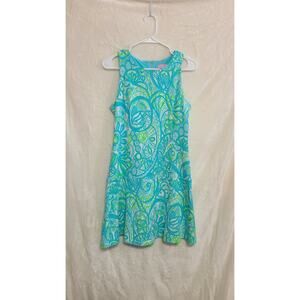 Lilly Pulitzer Kent Drop Waist Seaspray Knit Dress Size S